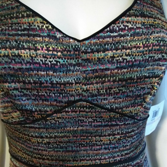 NWT Donna Morgan Mosaic Tile Colored Dress - Picture 4 of 8